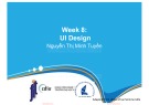 Lecture Introduction to software engineering - Week 8: UI Design