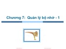 Bài giảng Hệ điều hành: Chapter 7.1 - ThS. Trần Thị Như Nguyệt