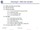 Bài giảng Kiến trúc máy tính: Chương 6 - Vũ Đức Lung