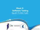 Lecture Introduction to software engineering - Week 9: Software testing