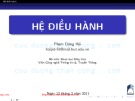 Bài giảng môn Hệ điều hành - Chương 1: Tổng quan về hệ điều hành