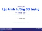 Bài giảng Kỹ thuật lập trình C/C++: Chương 10 (3) - Lê Thành Sách