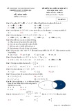 Đề kiểm tra giữa học kì 1 môn Toán lớp 10 năm học 2020-2021 – Trường THPT C Bình Lục (Mã đề 013)