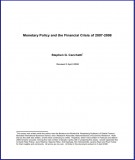 Monetary Policy and the Financial Crisis of 2007-2008