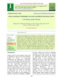 Scale on attitude of stakeholders towards agricultural innovation system