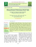 Influence of spacing and planting system on light interception, physiological parameters, yield and quality of Litchi cv. Shahi
