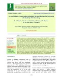 In-situ moisture conservation in rainfed stressed regions for increasing productivity of cotton crop