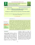 Influence of different levels of fertility and plant geometry on growth and yield of Bt cotton