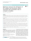Method to represent the distribution of QTL additive and dominance effects associated with quantitative traits in computer simulation