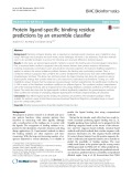 Protein ligand-specific binding residue predictions by an ensemble classifier