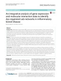 An integrative analysis of gene expression and molecular interaction data to identify dys-regulated sub-networks in inflammatory bowel disease