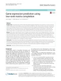 Gene expression prediction using low-rank matrix completion
