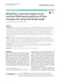 LBSizeCleav: Improved support vector machine (SVM)-based prediction of Dicer cleavage sites using loop/bulge length