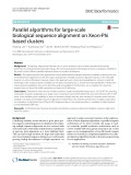 Parallel algorithms for large-scale biological sequence alignment on Xeon-Phi based clusters