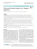 Tissue enrichment analysis for C. elegans genomics