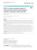CMIP: A software package capable of reconstructing genome-wide regulatory networks using gene expression data