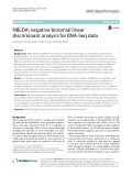 NBLDA: Negative binomial linear discriminant analysis for RNA-Seq data