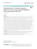 Characterization of multiple sequence alignment errors using complete-likelihood score and position-shift map