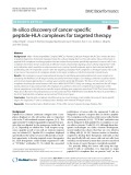 In-silico discovery of cancer-specific peptide-HLA complexes for targeted therapy