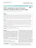 SGFSC: Speeding the gene functional similarity calculation based on hash tables