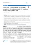 Coev-web: A web platform designed to simulate and evaluate coevolving positions along a phylogenetic tree