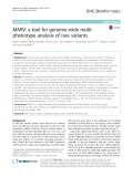 MARV: A tool for genome-wide multiphenotype analysis of rare variants