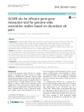 GCORE-sib: An efficient gene-gene interaction tool for genome-wide association studies based on discordant sib pairs