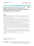 Parallel computation of genome-scale RNA secondary structure to detect structural constraints on human genome