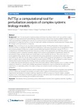 PeTTSy: A computational tool for perturbation analysis of complex systems biology models