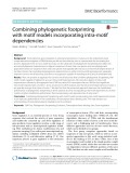 Combining phylogenetic footprinting with motif models incorporating intra-motif dependencies