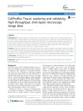 CellProfiler Tracer: Exploring and validating high-throughput, time-lapse microscopy image data