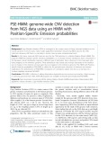 PSE-HMM: Genome-wide CNV detection from NGS data using an HMM with Position-Specific Emission probabilities