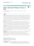 LMAP: Lightweight multigene analyses in PAML