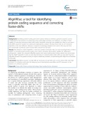 AlignWise: A tool for identifying protein-coding sequence and correcting frame-shifts