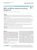 NEAT: An efficient network enrichment analysis test