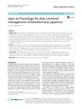 Repo: An R package for data-centered management of bioinformatic pipelines