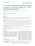 DrugQuest - a text mining workflow for drug association discovery