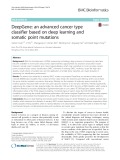 DeepGene: An advanced cancer type classifier based on deep learning and somatic point mutations
