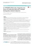 CC-PROMISE effectively integrates two forms of molecular data with multiple biologically related endpoints