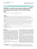 DHOEM: A statistical simulation software for simulating new markers in real SNP marker data
