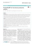 ProteoModlR for functional proteomic analysis Paolo Cifani1† , Mojd