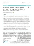 A De-Novo Genome Analysis Pipeline (DeNoGAP) for large-scale comparative prokaryotic genomics studies
