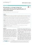 IPLaminator: An ImageJ plugin for automated binning and quantification of retinal lamination