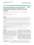 Improving prediction of burial state of residues by exploiting correlation among residues
