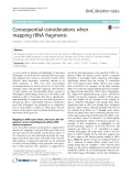 Consequential considerations when mapping tRNA fragments