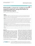 MSAIndelFR: A scheme for multiple protein sequence alignment using information on indel flanking regions