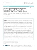 Dissecting the biological relationship between TCGA miRNA and mRNA sequencing data using MMiRNA-Viewer