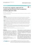 A novel scan statistics approach for clustering identification and comparison in binary genomic data