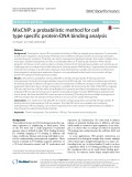 MixChIP: A probabilistic method for cell type specific protein-DNA binding analysis