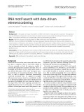 RNA motif search with data-driven element ordering